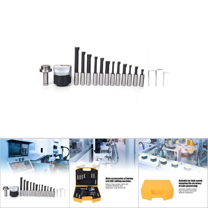 Barre d'alésage portative de dureté élevée de haute précision, ensemble ...