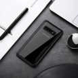 Coque de protection téléphone - Samsung - Galaxy S10 - Bumper Hybride Rigide Antichoc - Noir-2