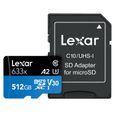 Carte mémoire 512GO Lexar High-Performance 633x microSDXC UHS-I-2