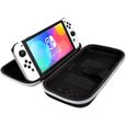 Pochette de transport Slim Deluxe Noir et Blanc pour consoles Nintendo Switch / Lite / OLED-2