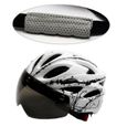 Casque de cyclisme casque vélo avec visière magnétique Casques adultes réglables pour sports plein air L blanc noir 1pc matériel-2