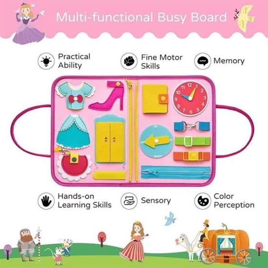 Jouet montessori busy board bébé 1-4 ans activité éducative