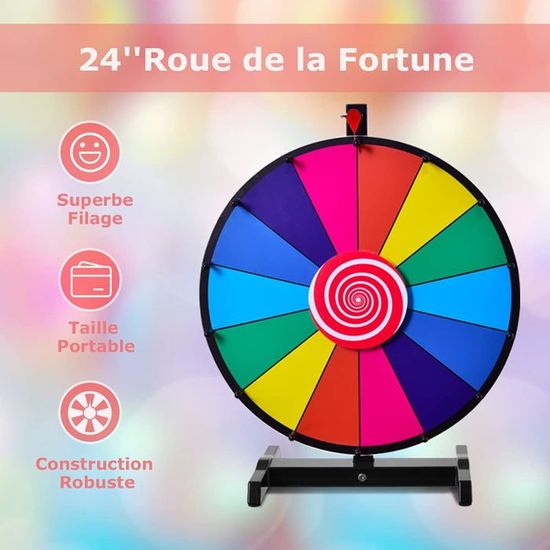 Roue De Fortune Costway Roue De La Fortune Dhqkqg 20cm - 8 Emplacements Colorés - Acrylique Avec Support - Pour Jeux, Fêtes, Loteries Roue Tournante Jeu Roue De Fortune Costway Roue De La Fortune Dhqkqg 20cm - 8 Emplacements Colorés - Acrylique Avec Support - Pour Jeux, Fêtes, Loteries Roue Tournante Jeu
