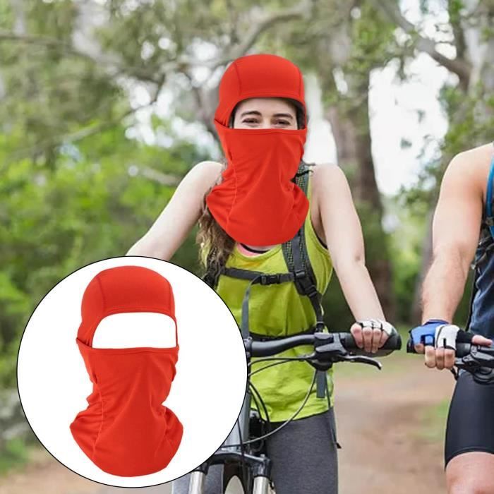 Masque coupe-vent cagoule masque de cyclisme casque chapeau pour hommes/ femmes sports de plein air équitation rouge - Cdiscount Sport