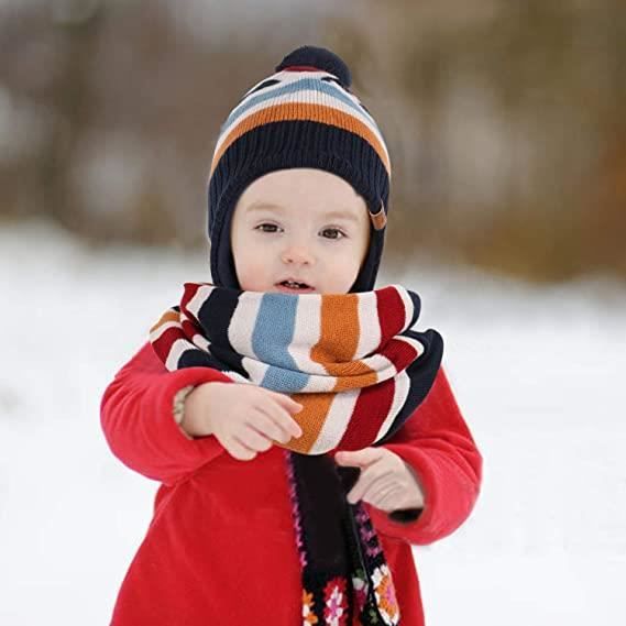 Bébé Chapeau Écharpe Ensemble Chapeaux d'hiver pour Enfant Garçon Fille  Bonnet de Chaud Automne 0 à 7 Ans,couleur caramel - Cdiscount Prêt-à-Porter