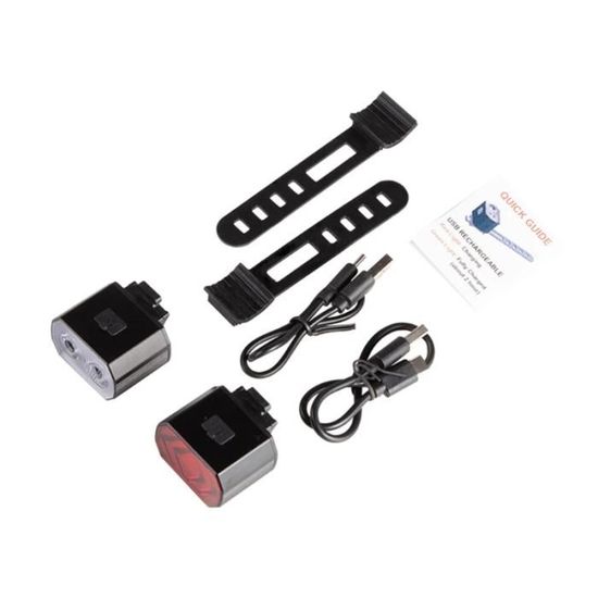 BLANC - WasaFire-Boîtier de batterie étanche pour lumière de vélo LED,  chargeur USB DC, batterie externe, lum - Cdiscount Sport