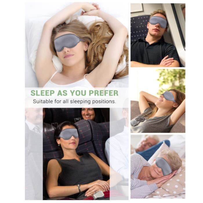 Cache oeil pour dormir - Masque de sommeil 3D - Acheter pas cher –  MadeInHobbies