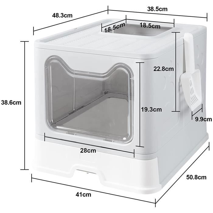 Bac À Litière Fermé Pour Chat, Maison De Toilette, Plateau