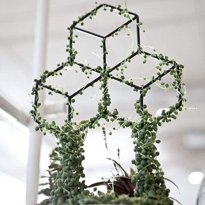 Lot 4 Grilles Support Plantes ALLY-MAGIC – Tuteur Intérieur Extérieur Réutilisable, Treillis Plastique 25 Cm Empilable