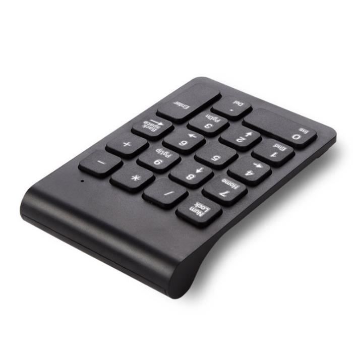 Clavier Numérique Sans Fil BONKZEBU - 18 Touches Mini - Récepteur USB - Portée 10 M - Pour PC Portable Et Bureau