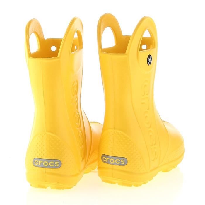 Bottes de pluie Crocs Handle Rain Boot Kids Jaune