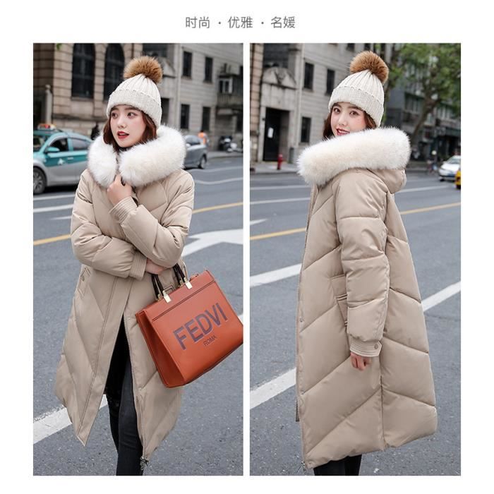 MANTEAU Femme Hiver Manche Longue Garder au chaud Coton Coupe slim Violet GOGOQ Violet Cdiscount Pret a Porter