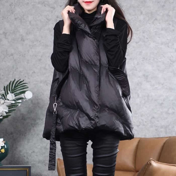 Gilet noir sales coton femme