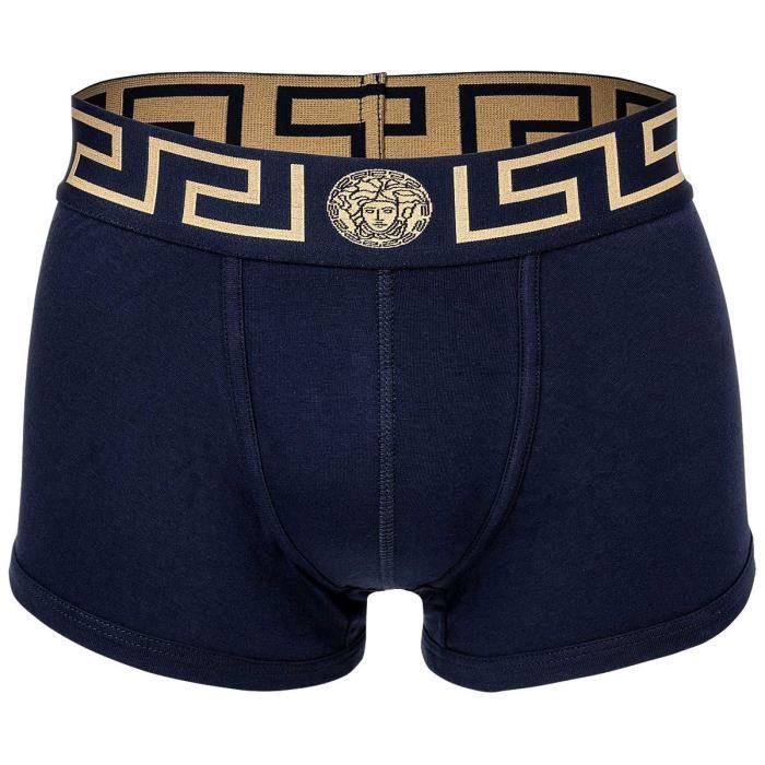 Versace Calecon Homme uni Paquet de 2 Blanc bleu Cdiscount Pret a Porter