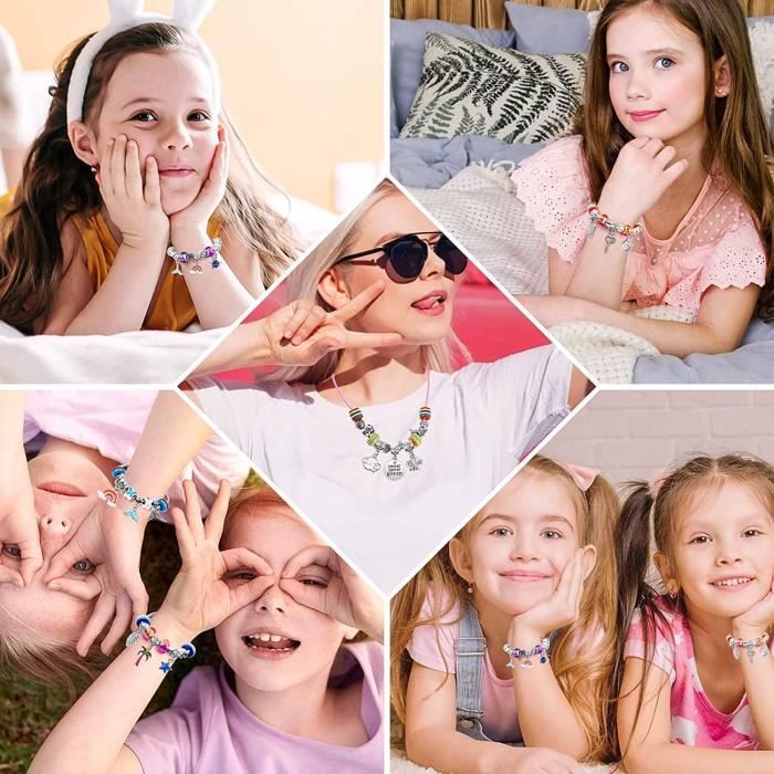 KIRZAX - Lot De 8 Bracelets D'Amitié Tressés Réglables Pour Enfants - Perles Colorées, Cadeaux Pour Filles, Anniversaire, Fête - 2