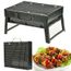 Noir Portable Extérieur Camping Bouteille de Voyage de charbon de bois cuisson BBQ