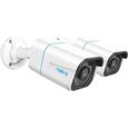 Caméra de Sécurité PoE 4K 2 Pcs - REOLINK - RLC-810A - Détection Personne/Véhicule - Vision Nocturne IR-0