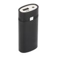 FHE- Chargeur de batterie Power Bank Shell 2x18650 DIY Power Bank Box, 18650 USB Power Bank Portable Fiable Sr gps detachee Noir-0