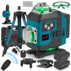 Niveau Laser 4D 16 lignes, Nivellement automatique avec Télécommande, 100cm Trépied - ONEVAN - 2X 4AH Batteries