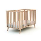 AT4 - Lit bébé évolutif CONFORT en bois Hêtre Verni - Taille unique