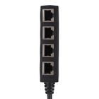 Zerone adaptateur répartiteur 1 à 4 RJ45 Adaptateur de répartiteur RJ45 1 à 4 ports Transmission en douceur Excellente connexion