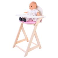Engelhart - 606017 - Chaise de Poupée Rose et Blanche jeu d'imitation nurserie