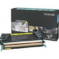 Toner laser Jaune Lexmark C734A4YG - Rendement 6000 pages - Cartouche de toner