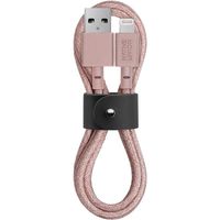 Cable BELT Native Union - 1,20 m Ultra Solide Renforce [MFI Certifie] Lightning a USB avec Courroie en Cuir pour iPhone 14 et 13