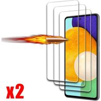 Verre Trempé pour Samsung Galaxy A52s 5G - 2 Pièces - Film Vitre de Protection Transparent E.F.Connection®