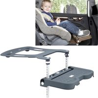 Repose-Pieds pour Enfants ou Tout-Petits compatibles avec siège Auto, Accessoires de siège Auto Pliable pour Enfants,Gris