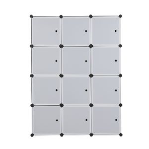 PORTE-CHAUSSURES 12 cube Organizer empilable en plastique cube rang