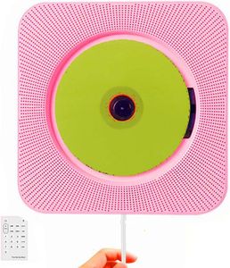 BALADEUR CD - CASSETTE Rose Lecteur CD, Montage Mural Portable Home Audio