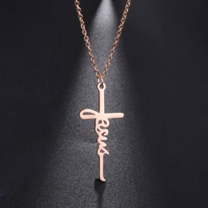 Pendentif Croix Jésus En Acier Inoxydable Ref.136 - Neuf Sans Emballage, Simple Et élégant