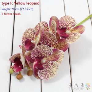 FLEUR ARTIFICIELLE F Leopard jaune - Fleur Artificielle En Soie 1 Tig