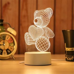 LAMPE A POSER Lampe à poser,Lampe de chevet en acrylique 3D moti