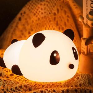 VEILLEUSE BÉBÉ Veilleuse Led Pour Enfant - Panda - 7 Couleurs - Veilleuse Bébé - Chargement Usb - Avec Commande Tactile Et Minuterie De 30 [n1619]
