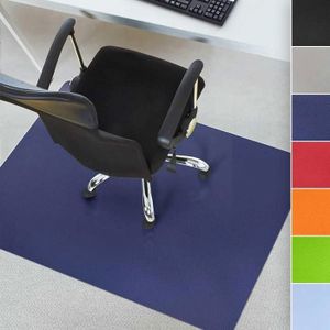 Tapis De Protection Pour Chaise De Bureau - Dimensions 139.7 X 88.9 Cm, épaisseur 3mm - Surface En Polyester, Dos Antidérapant - Pour Sols Durs