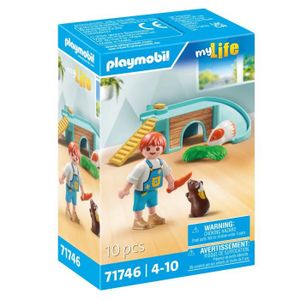 Accessoire PLAYMOBIL : Panier à Chien Bleu Clair - Compatible Avec Sets 5585, 6626, 6447, Etc. - Occasion - Pour Collectionneurs