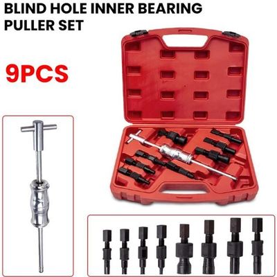CuCummoo Lot De 9 Extracteurs De Roulements Intérieurs Avec Marteau à Inertie 8-30mm - Kit Complet Pour Démonter Transmissions, Volants Et Poulies