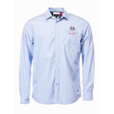 CHEMISE LOGO DELAHAYE EN COTON Bleu Cdiscount Pr t