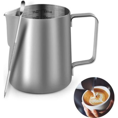 1000ML -Pichet à mousse de lait en acier inoxydable pichet à café café Latte Pull tasse à fleurs 1000ML -Pichet à mousse de lait en acier inoxydable pichet à café café Latte Pull tasse à fleurs