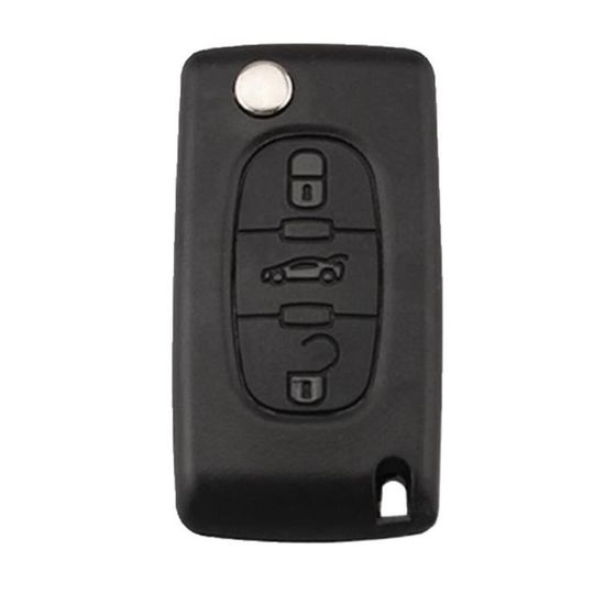 Clé Télécommande 2 Boutons 433 MHz Pour Opel Corsa D (2006-2012) - Puce ID46 PCF7941, Porte-clés HU100