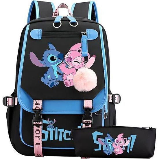 4-Piece Kawaii Bear School Backpack Set - Book Bag, Tote, Crossbody Bag & Pencil Case For Kids & Teens