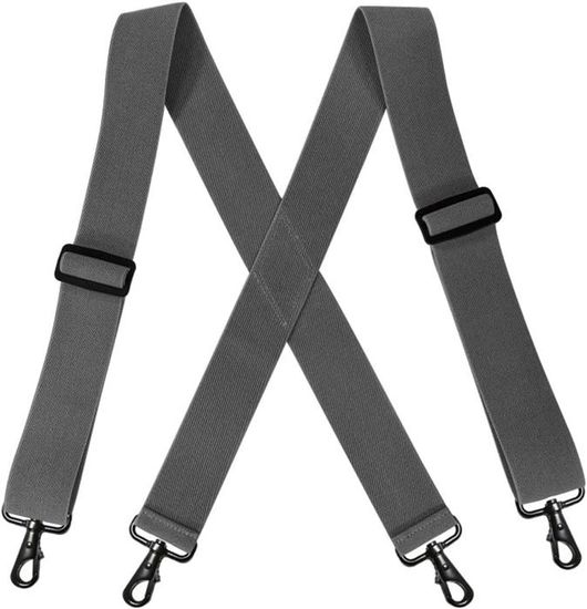 Bretelles Homme YYKSYDPT - 4 Crochets Pivotants 50mm, élastiques, Réglables En X - Pour Pantalons Et Jeans