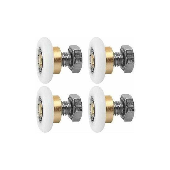 LOT DE 4 rouleaux de porte cran de douche lisses et silencieux avec