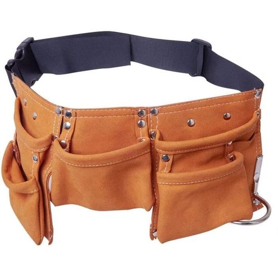 Shine123 Sac Ceinture Jardinage Toile – Tablier Taille Avec Poches, Organiseur Outils Suspendu, Pour Jardin, Pelouse, Maison (Outils Non Inclus)