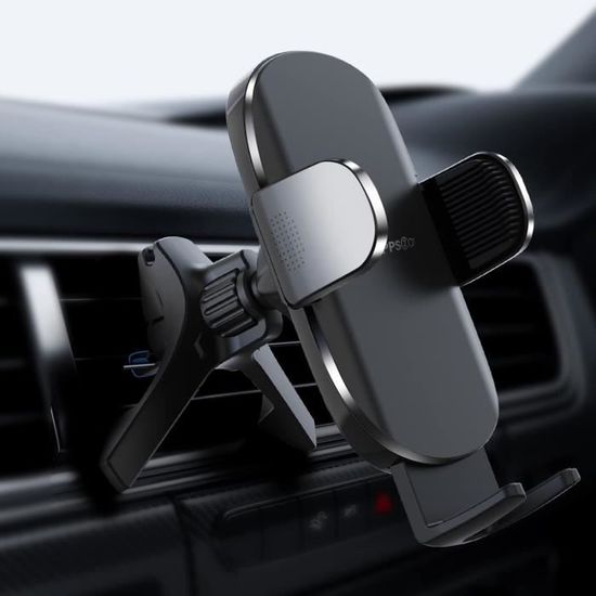 Support Voiture Téléphone Clip Grille Aération - Rotation 360° | Compatible IPhone Android