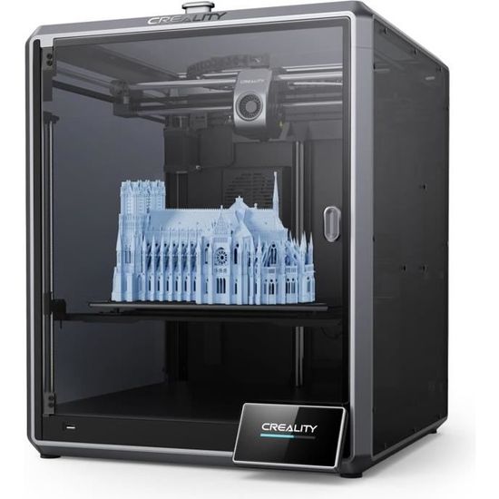 Creality K1 Max Imprimante 3D grande vitesse 600mm/s avec LiDAR, caméra AI ,double ventilateur,cadre moulé Unibody 300*300*300mm