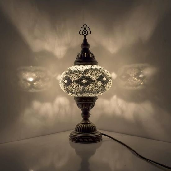 Lampe Suspendue Plafonnier Mosaïque Marocaine/turque - Fait Main, Ampoule Incluse
