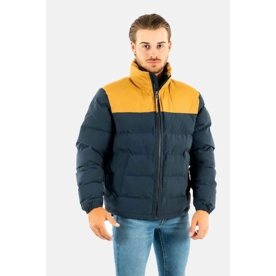 Blousons et vestes Timberland Welch Mnt Puffer W76 Wheat Boot/Dark Sapphire  TIMBERLAND Homme Bleu